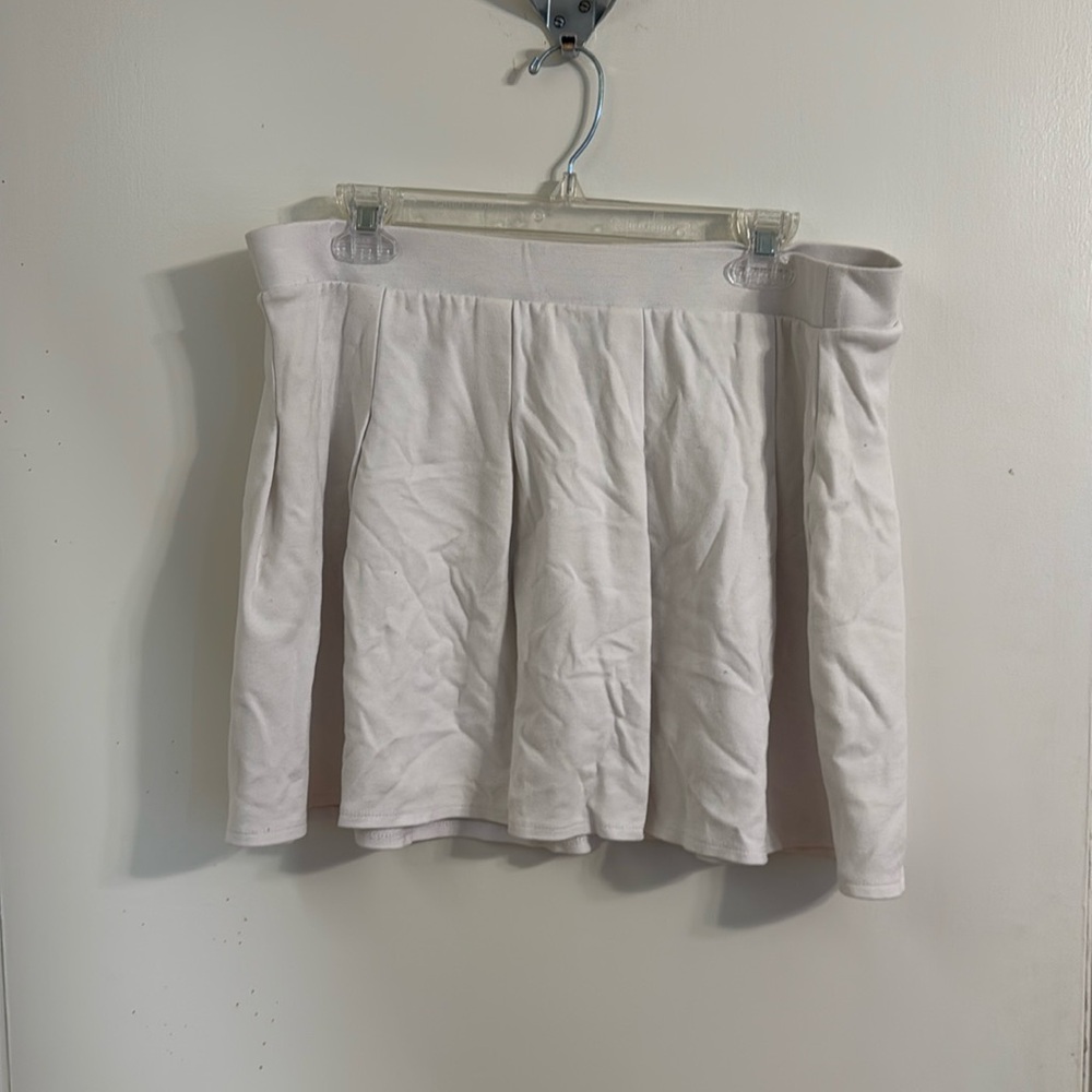 XL white wild fable spandex tennis skirt